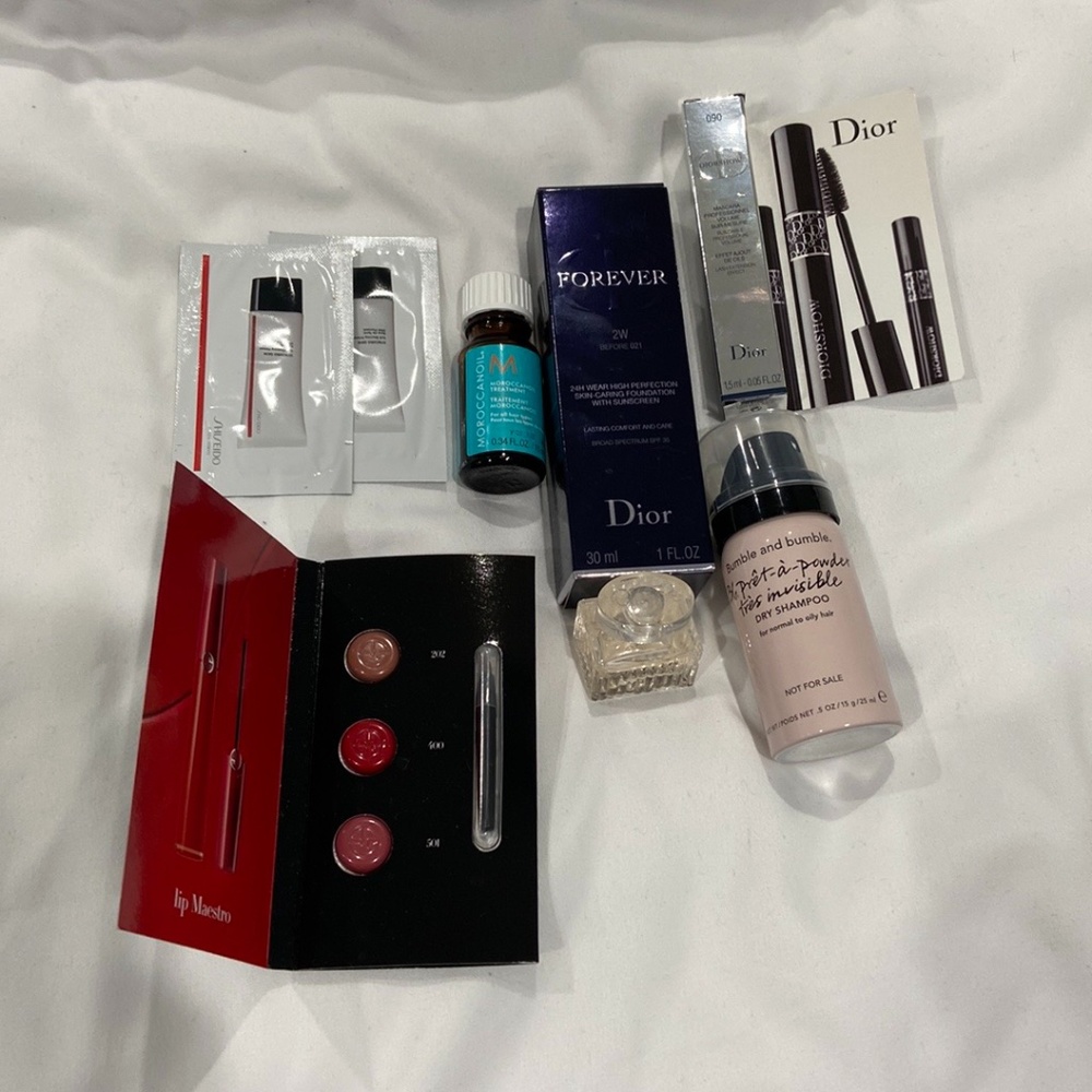 SOLD Dior Forever Foundation with SPF35 & other 7 travel size items